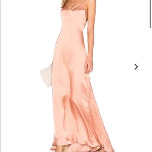 Lovers and friends long silk dress